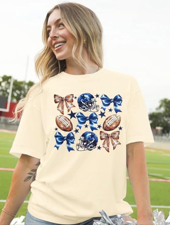 Tops - Cowboys Coquette Football Gameday T-Shirt NWOT